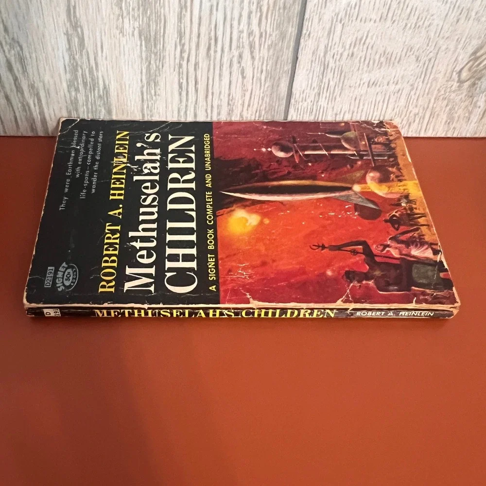 Robert Heinlein‎ Methuselahs Children Signet D2191 Vintage 1962 Sci-Fi Paperback